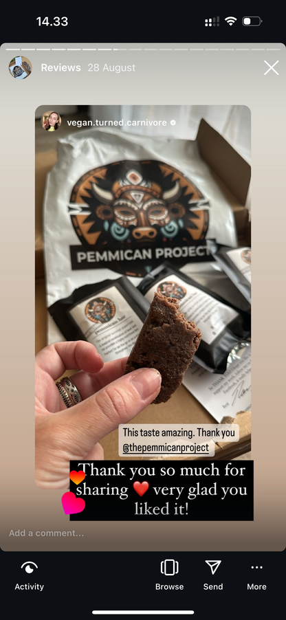 The Original Pemmican Bar (100% Beef)