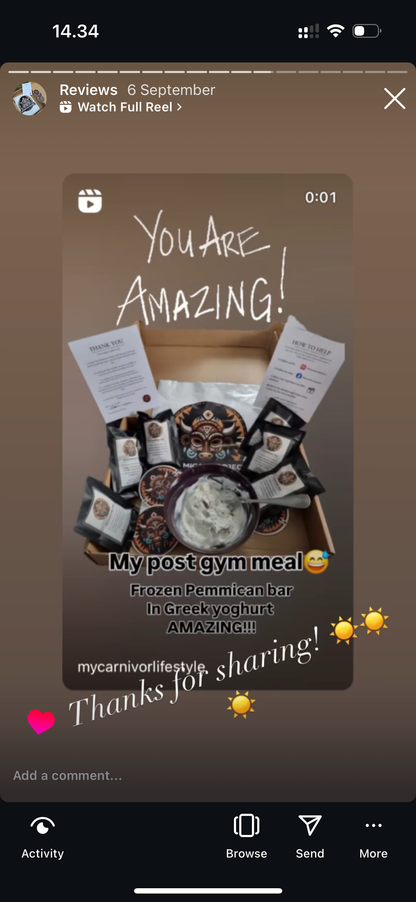 The Original Pemmican Bar (100% Beef)